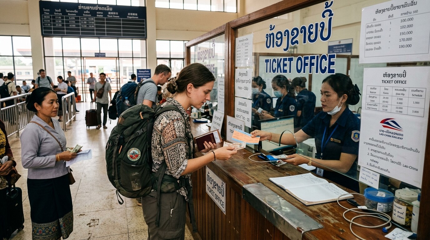 Photograph illustrating How to Buy Train Tickets in Laos (Withou