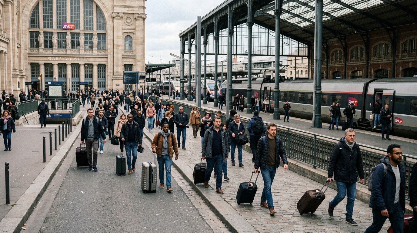 Photograph illustrating Getting to and from the Stations